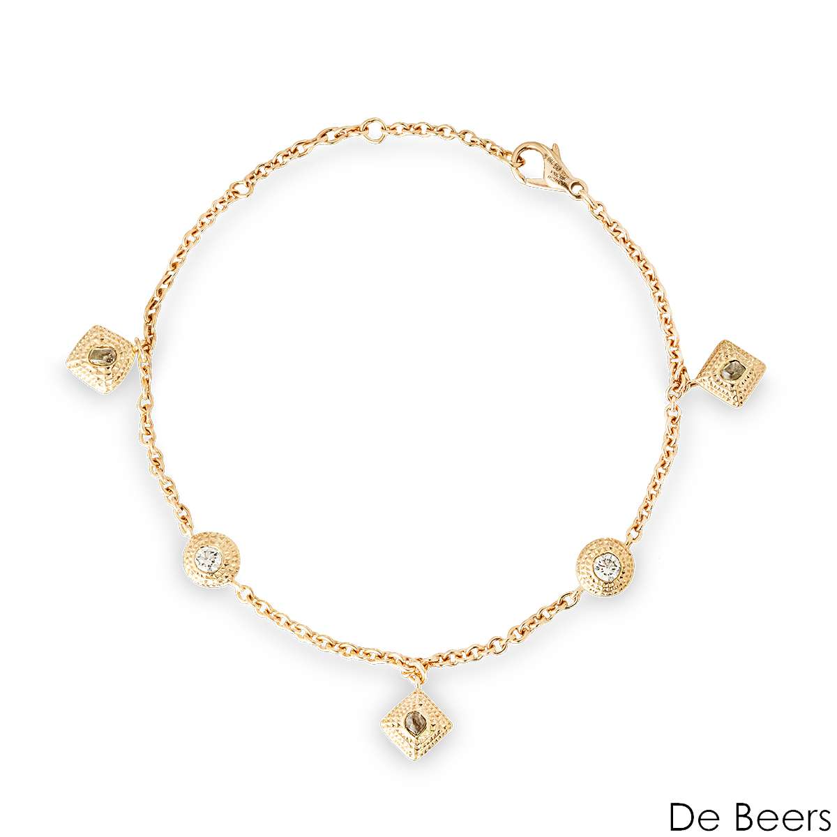 De Beers Rose Gold Talisman Charm Bracelet B103223 De Beers Rose Gold Talisman Charm Bracelet B103223